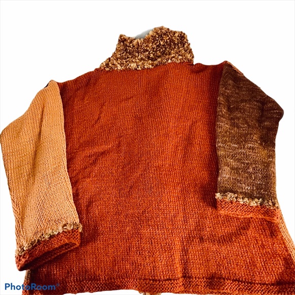 Chunky Sweater Cardigan Hand Knit By Artist L - Picture 12 of 15